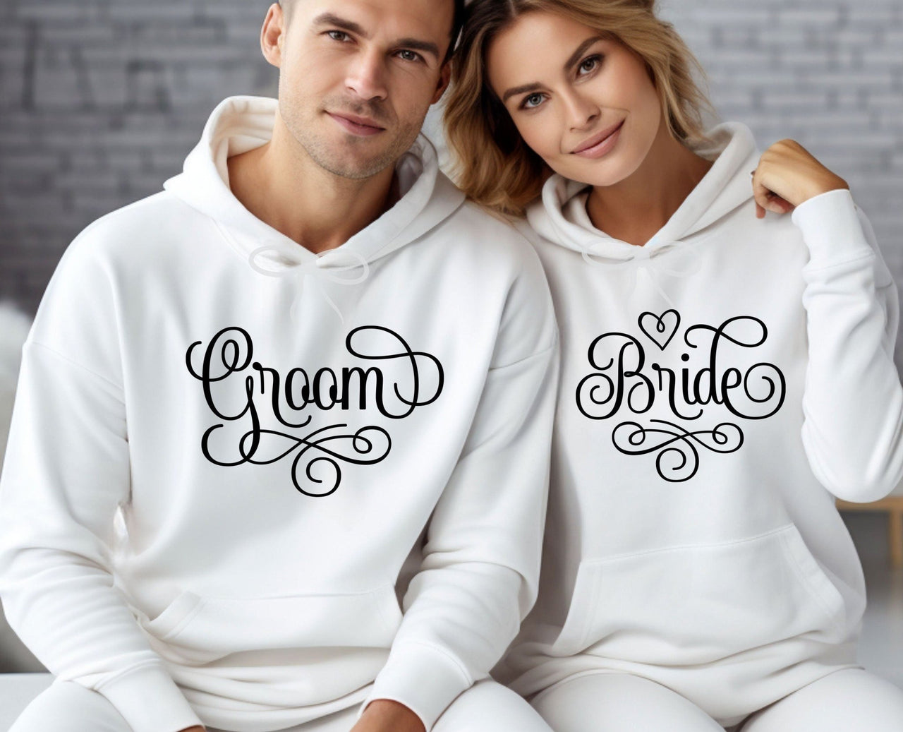 Bride Groom Hoodie - lismoreboutique - Hoodie - bridal_hoodie