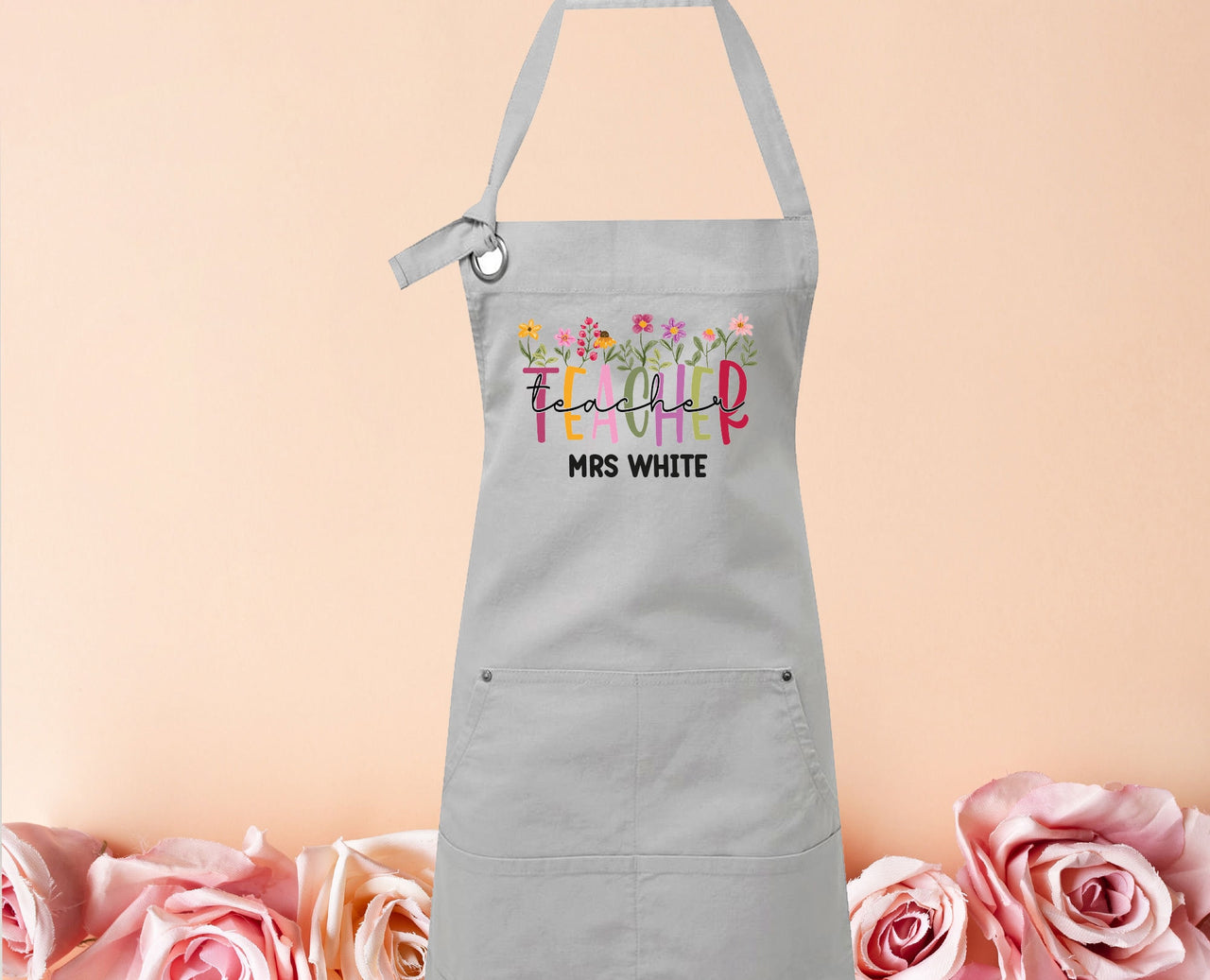 Teacher Apron - lismoreboutique - Canvas Apron - apron_with_pockets