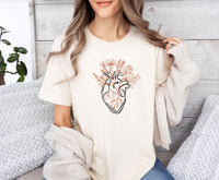 Thumbnail for Floral Heart Shirt - lismoreboutique - Unisex T-Shirt - Anatomical_Heart