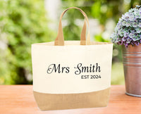 Thumbnail for Personalised Tote - lismoreboutique - Jute - Bridal_Party_Bag