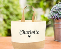 Thumbnail for Personalised Jute - lismoreboutique - Jute - Birdesmaid_Tote_Bag