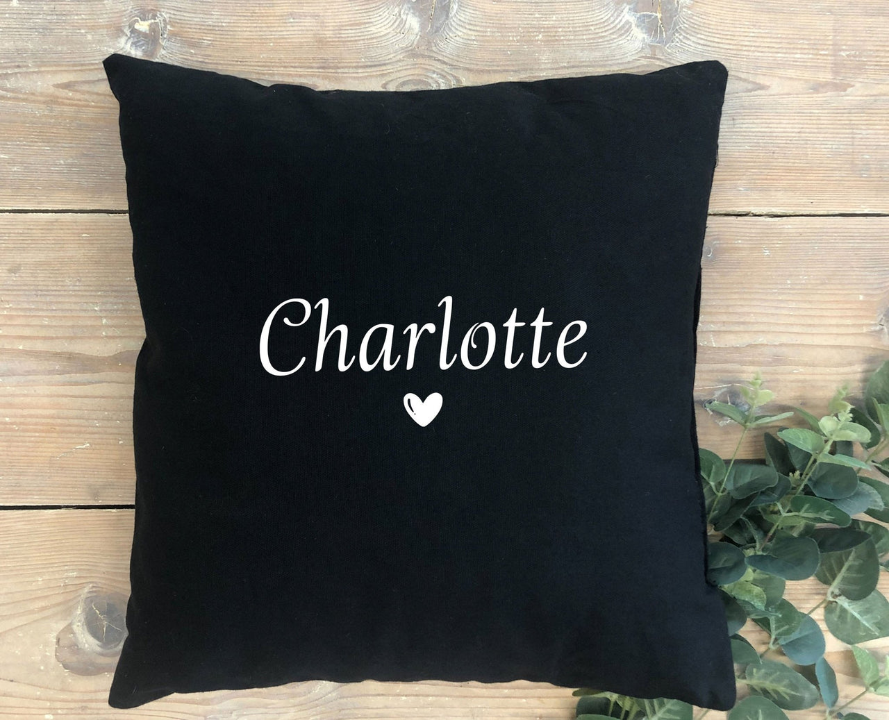 Personalised Cushion - lismoreboutique - black_cushion_cover