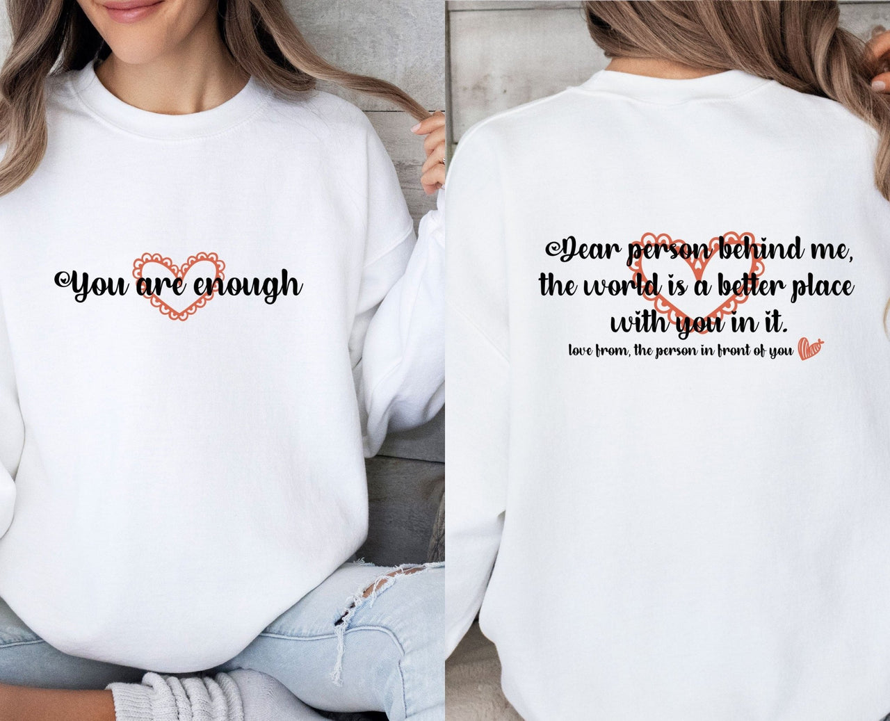 You Are Enough Sweatshirt - lismoreboutique - Sweatshirt - Anxiety_Sweatshirt