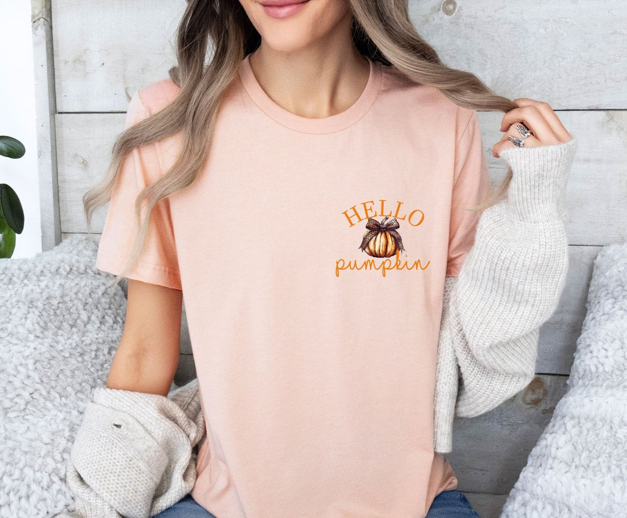 Hello Pumpkin Tshirt - lismoreboutique - Unisex T-Shirt - Autumn_T_shirt