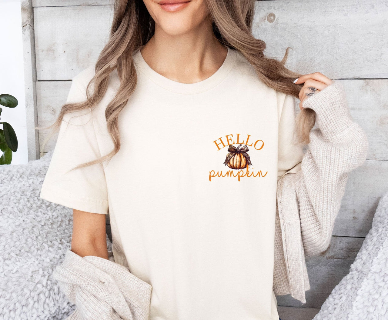 Hello Pumpkin Tshirt - lismoreboutique - Unisex T-Shirt - Autumn_T_shirt