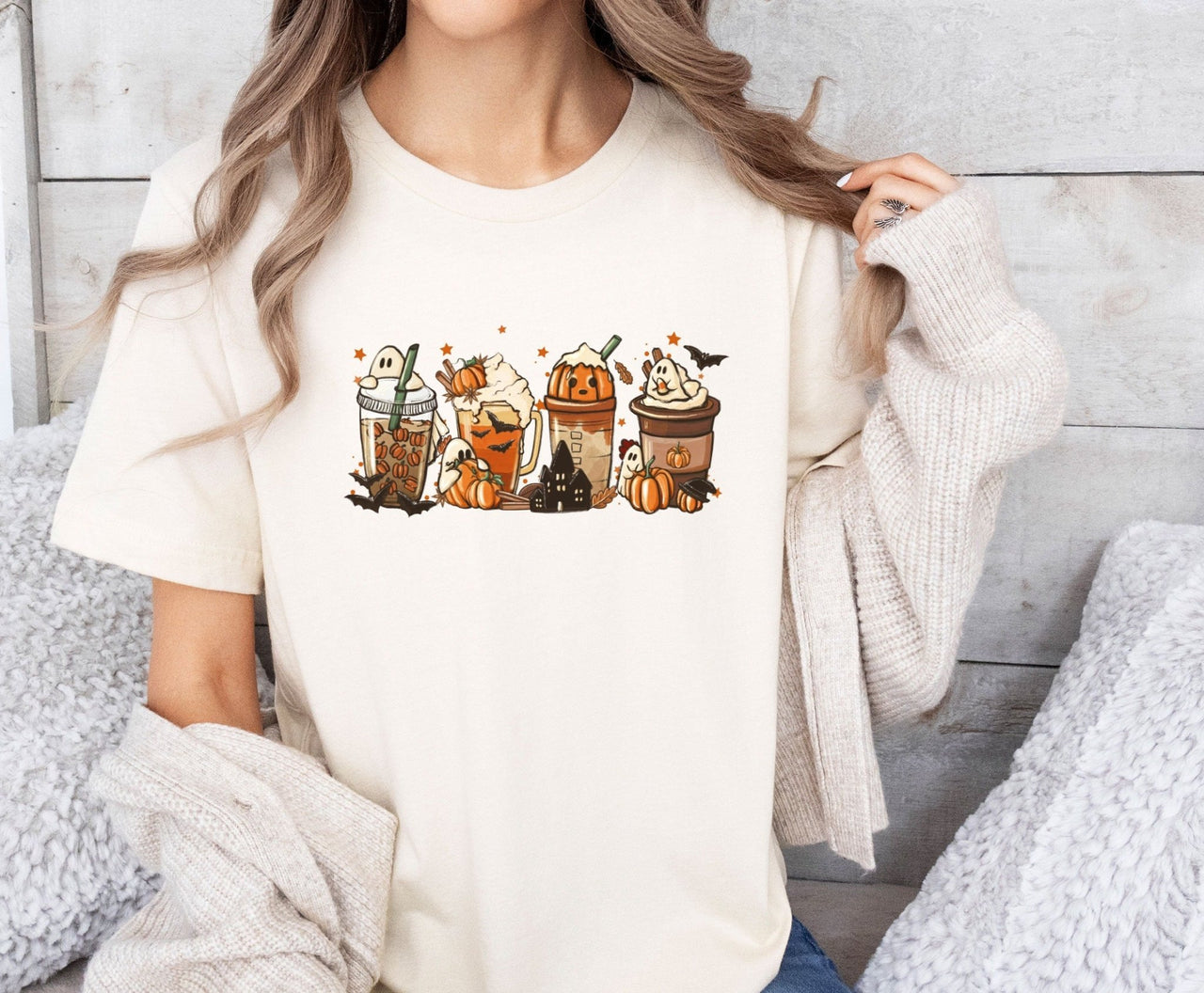 Pumpkin Spice Coffee Tee - lismoreboutique - Unisex T-Shirt - autumn_coffee_shirt