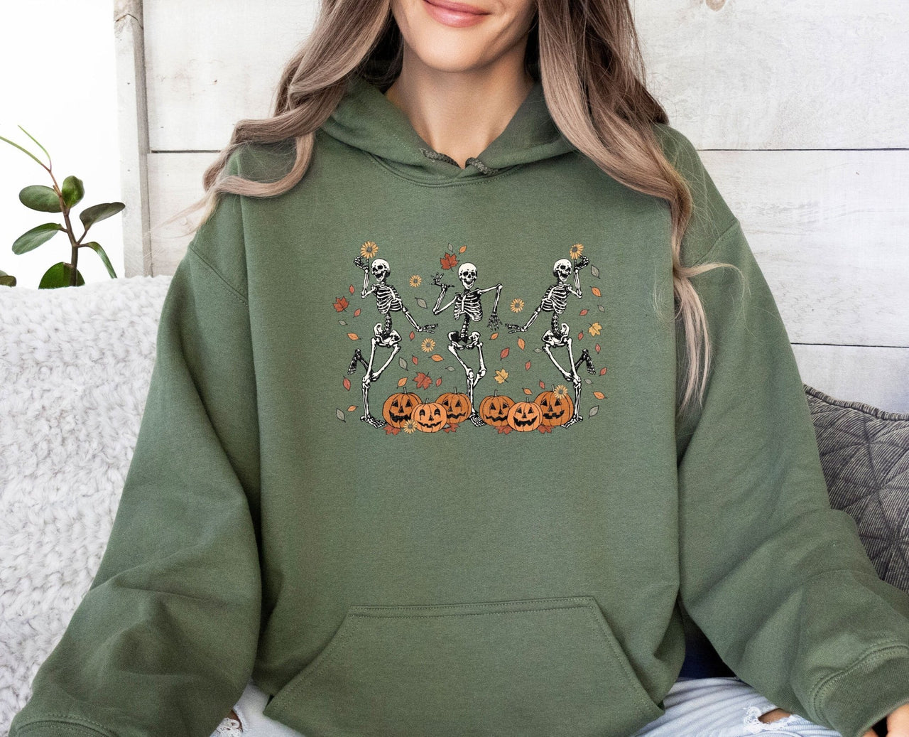 Skeleton Dance Hoodie - lismoreboutique - Hoodie - autumn_skeleton_top