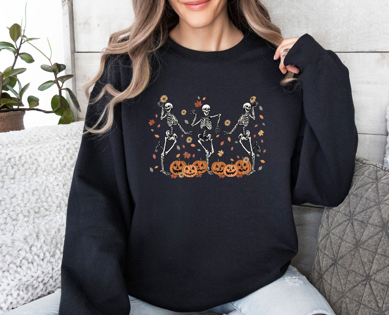 Skeleton Dance Sweatshirt - lismoreboutique - Sweatshirt - Cute_Skeleton_Gifts