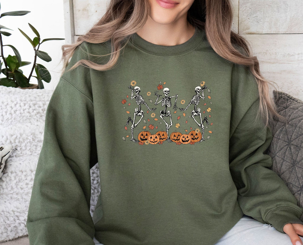 Skeleton Dance Sweatshirt - lismoreboutique - Sweatshirt - Cute_Skeleton_Gifts