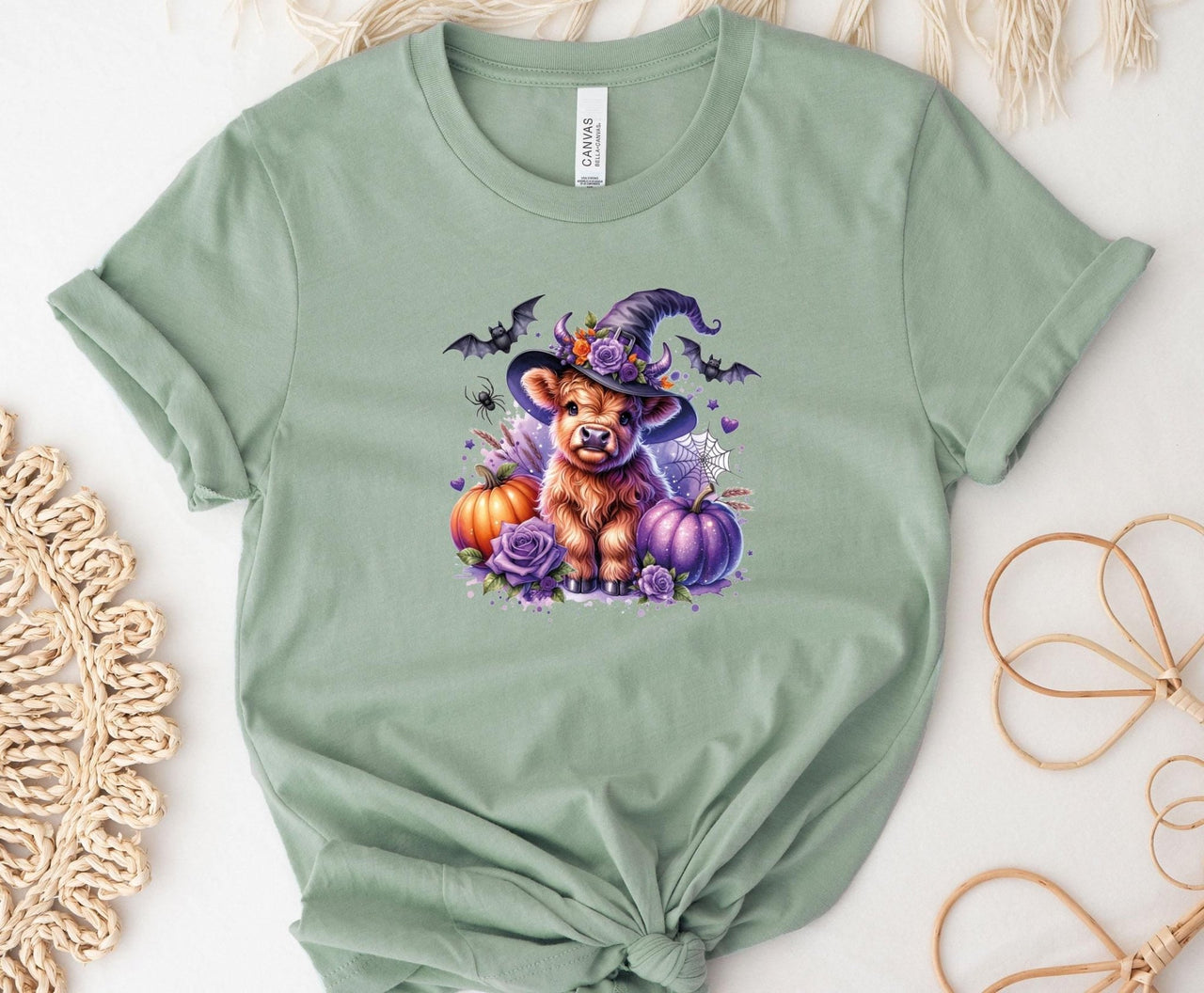 Funny Witch Shirt - lismoreboutique - Unisex T-Shirt - Cow_Halloween