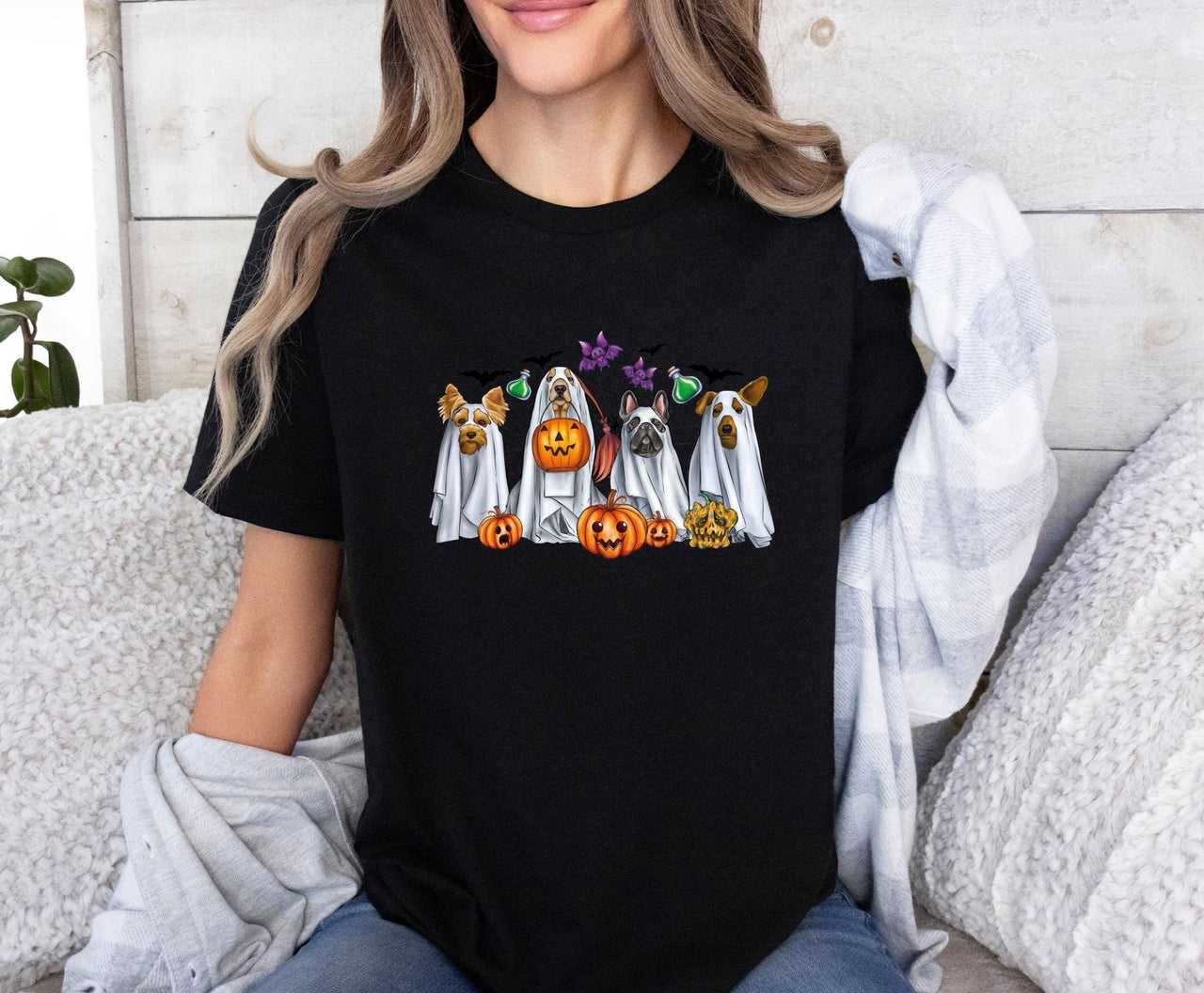 Halloween Dog Shirt - lismoreboutique - Unisex T-Shirt - dog_lover_t_shirt