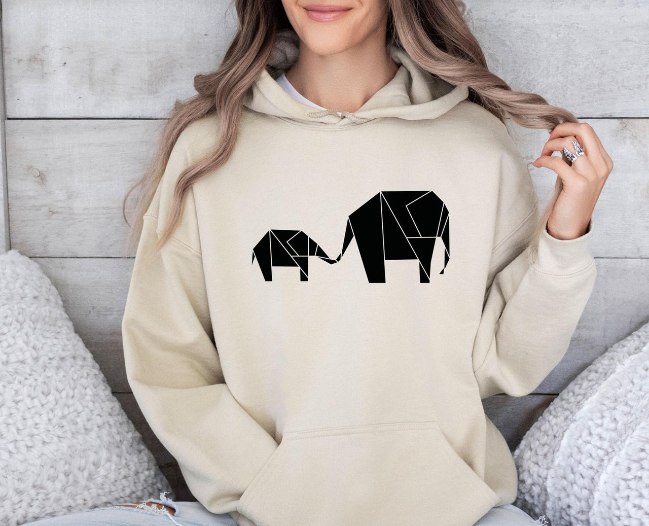 Elephant Hoodie - lismoreboutique - Hoodie - Cute_Mama_Hoodie