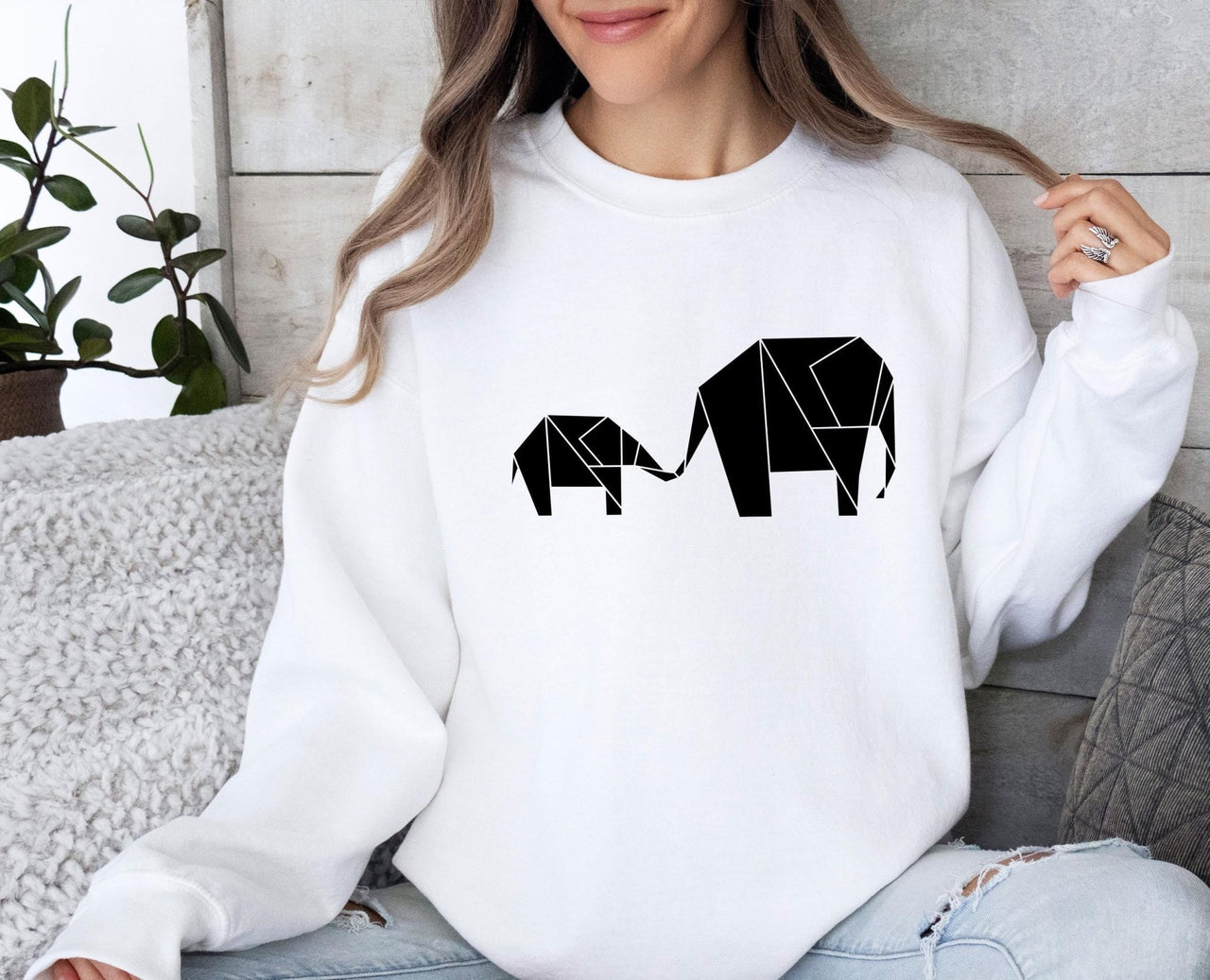 Elephant Sweatshirt - lismoreboutique - Sweatshirt - Animal_sweatshirt