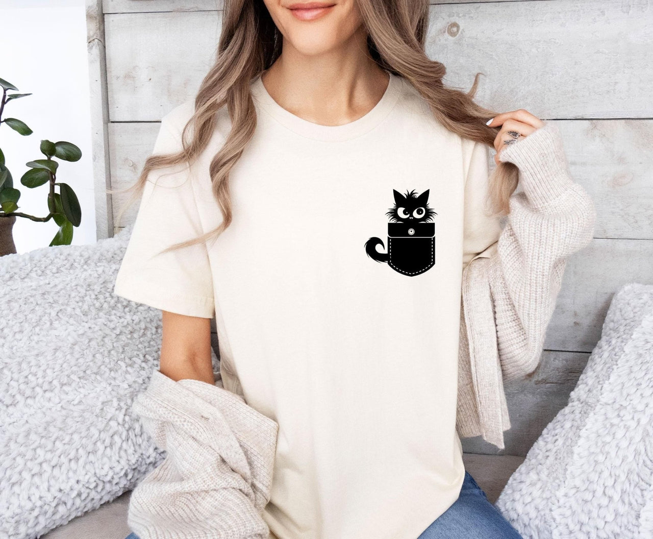 Black Cat Shirt - lismoreboutique - Unisex T-Shirt - Black_Cat_Gifts