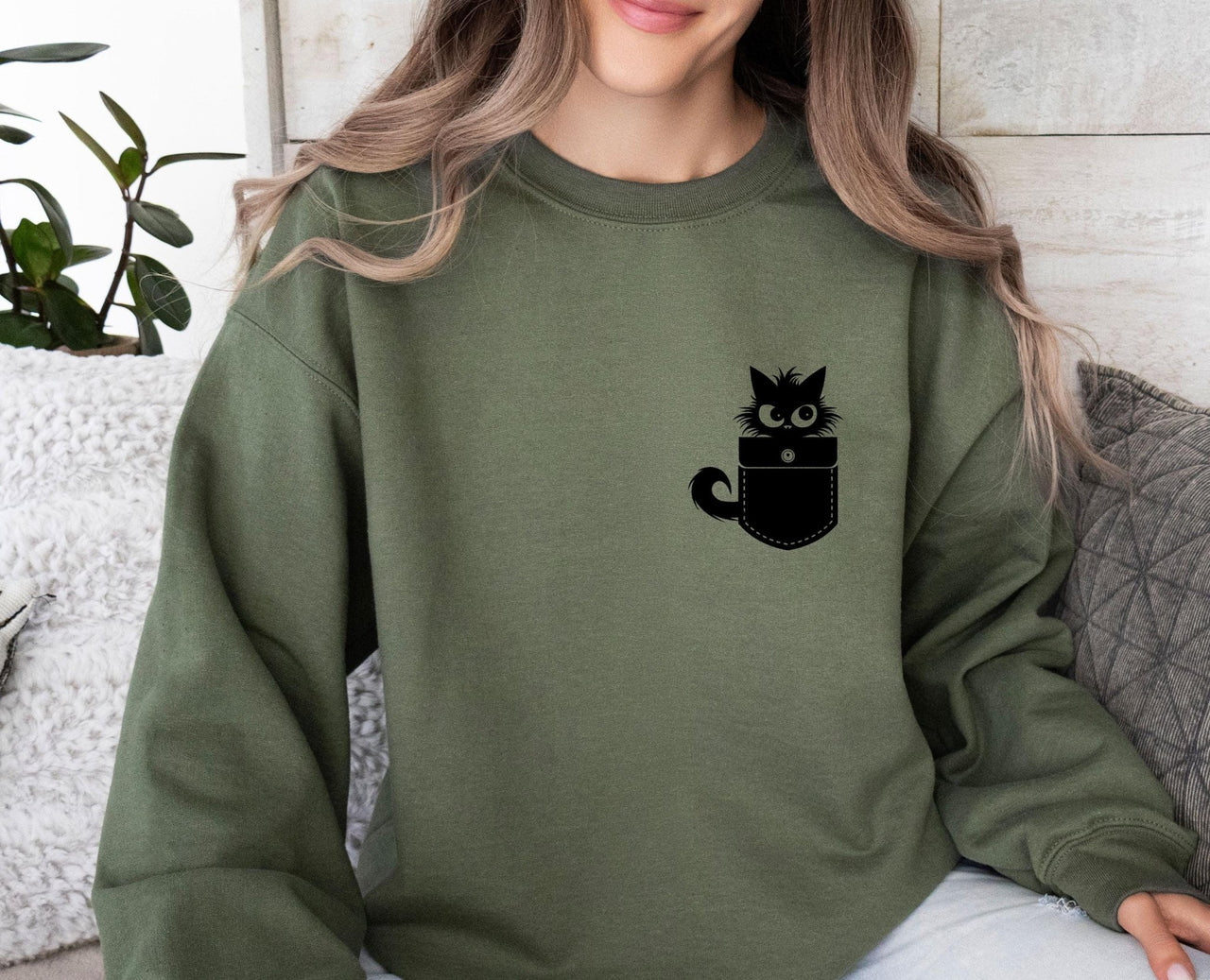 Black Cat Sweatshirt - lismoreboutique - Sweatshirt - black_cat_jumper