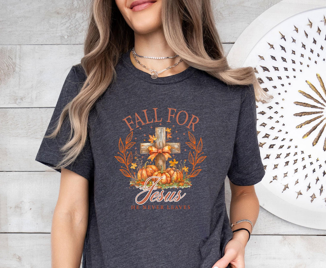 Fall For Jesus Shirt - lismoreboutique - Unisex T-Shirt - Autumn_Pumpkin_shirt