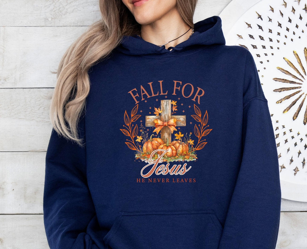 Fall For Jesus Hoodie - lismoreboutique - Hoodie - Autumn_Pumpkin_top