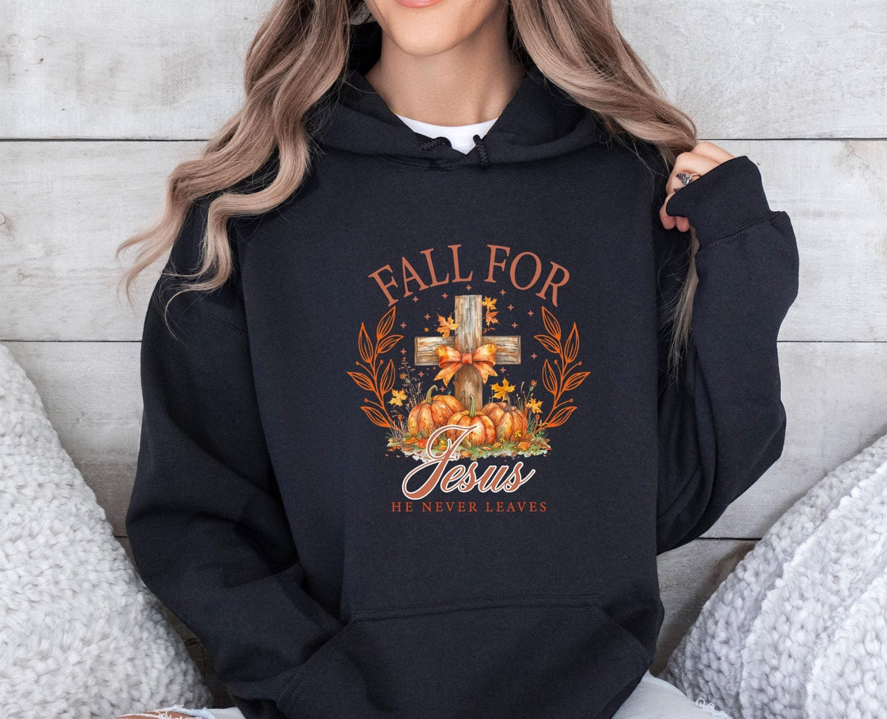 Fall For Jesus Hoodie - lismoreboutique - Hoodie - Autumn_Pumpkin_top