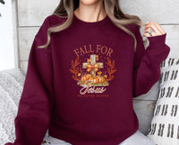 Thumbnail for Fall For Jesus Sweater - lismoreboutique - Sweatshirt - Autumn_Pumpkin_top