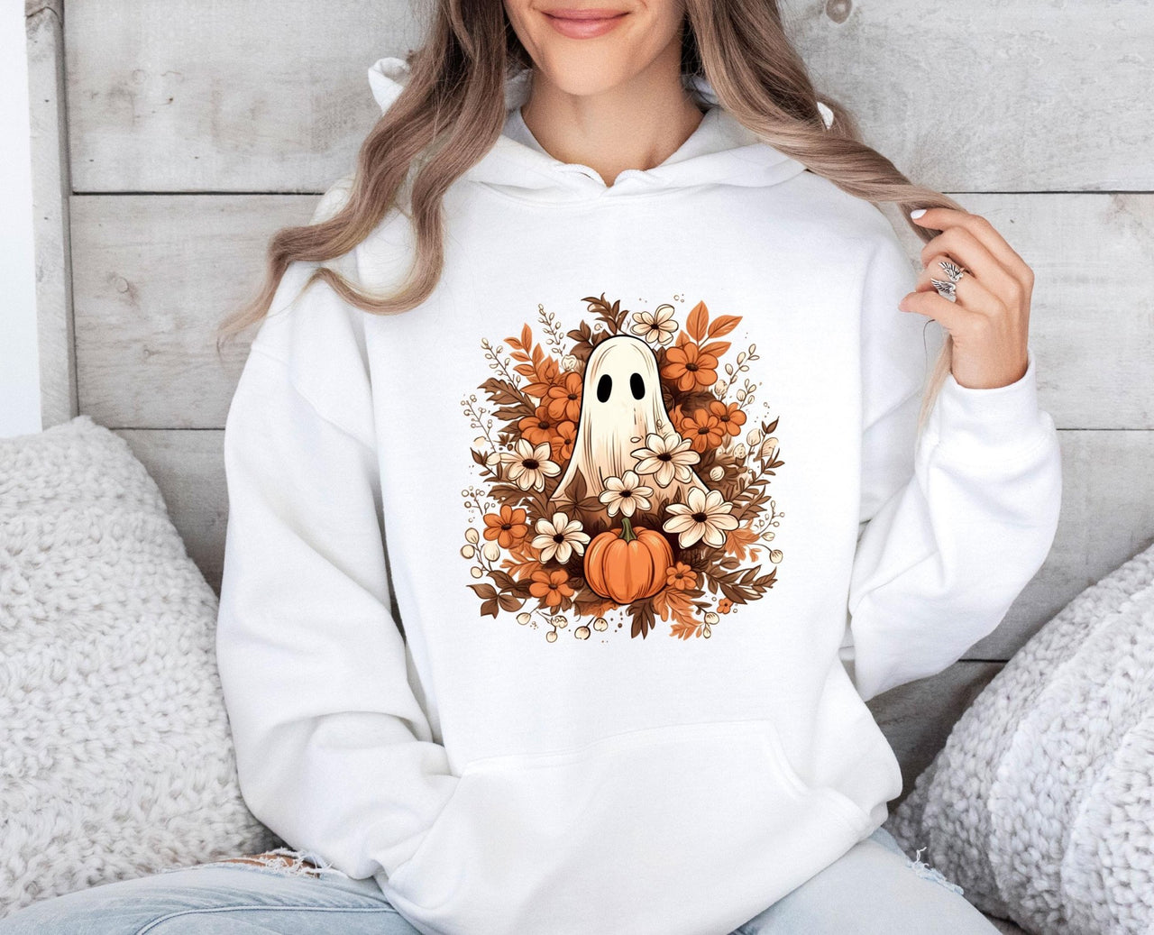 Ghost Halloween Hoodie - lismoreboutique - Hoodie - cute_ghost_hoodie