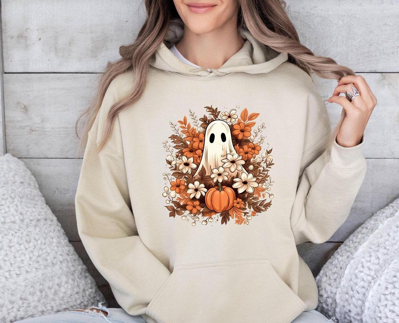 Ghost Halloween Hoodie - lismoreboutique - Hoodie - cute_ghost_hoodie