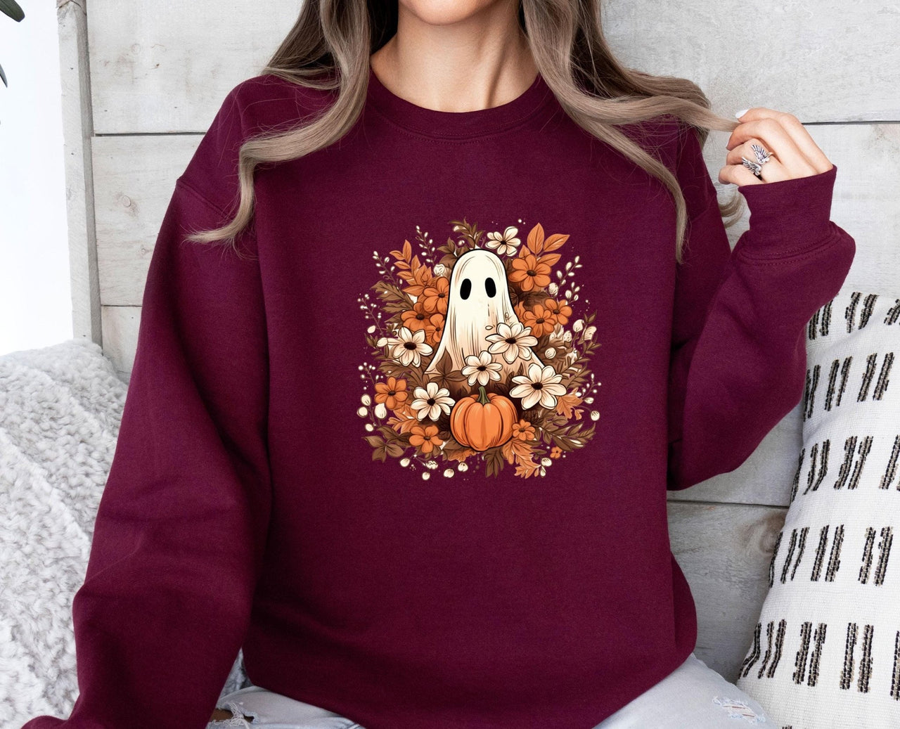 Ghost Sweatshirt - lismoreboutique - Sweatshirt - Cute_Ghost_Jumper