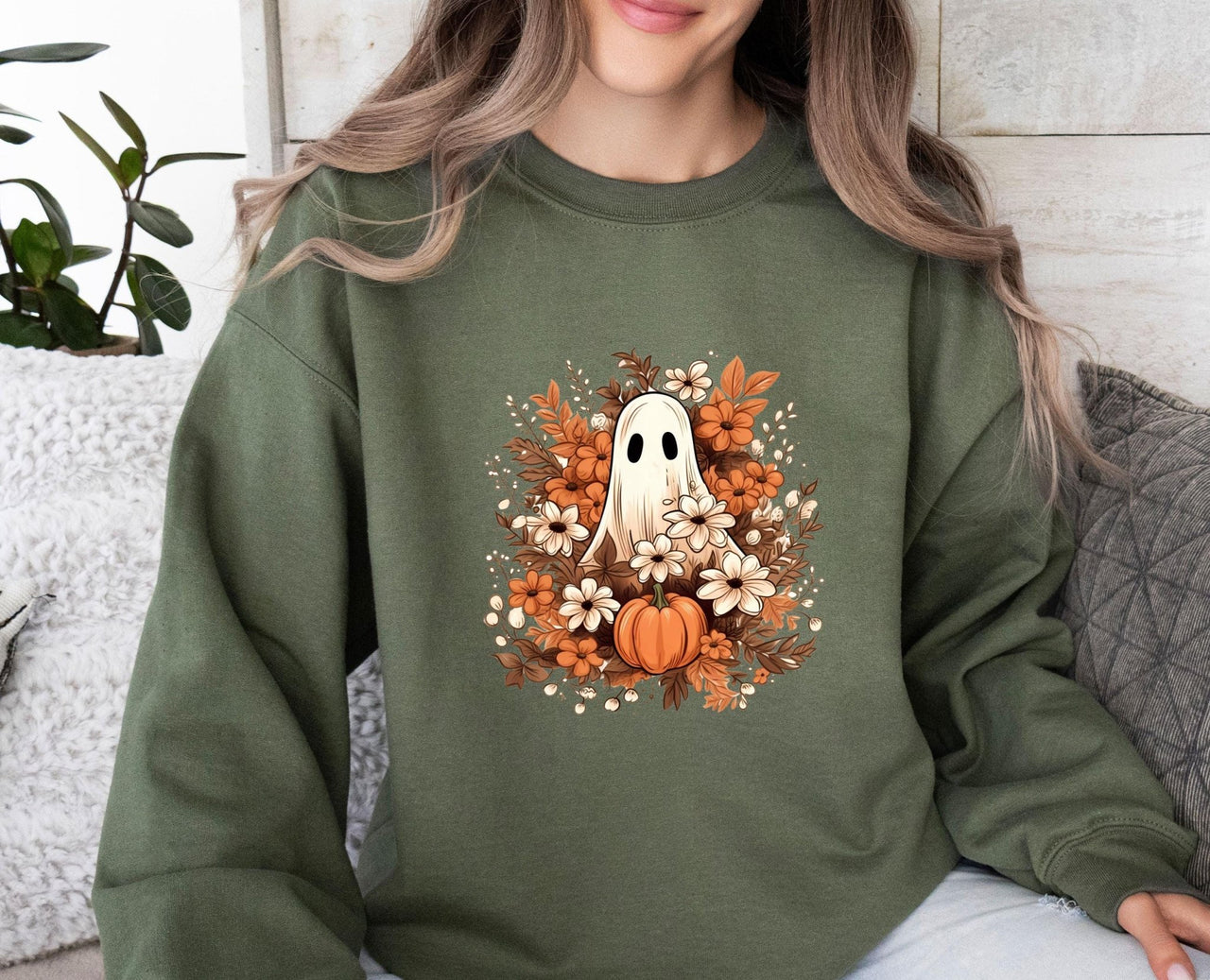 Ghost Sweatshirt - lismoreboutique - Sweatshirt - Cute_Ghost_Jumper