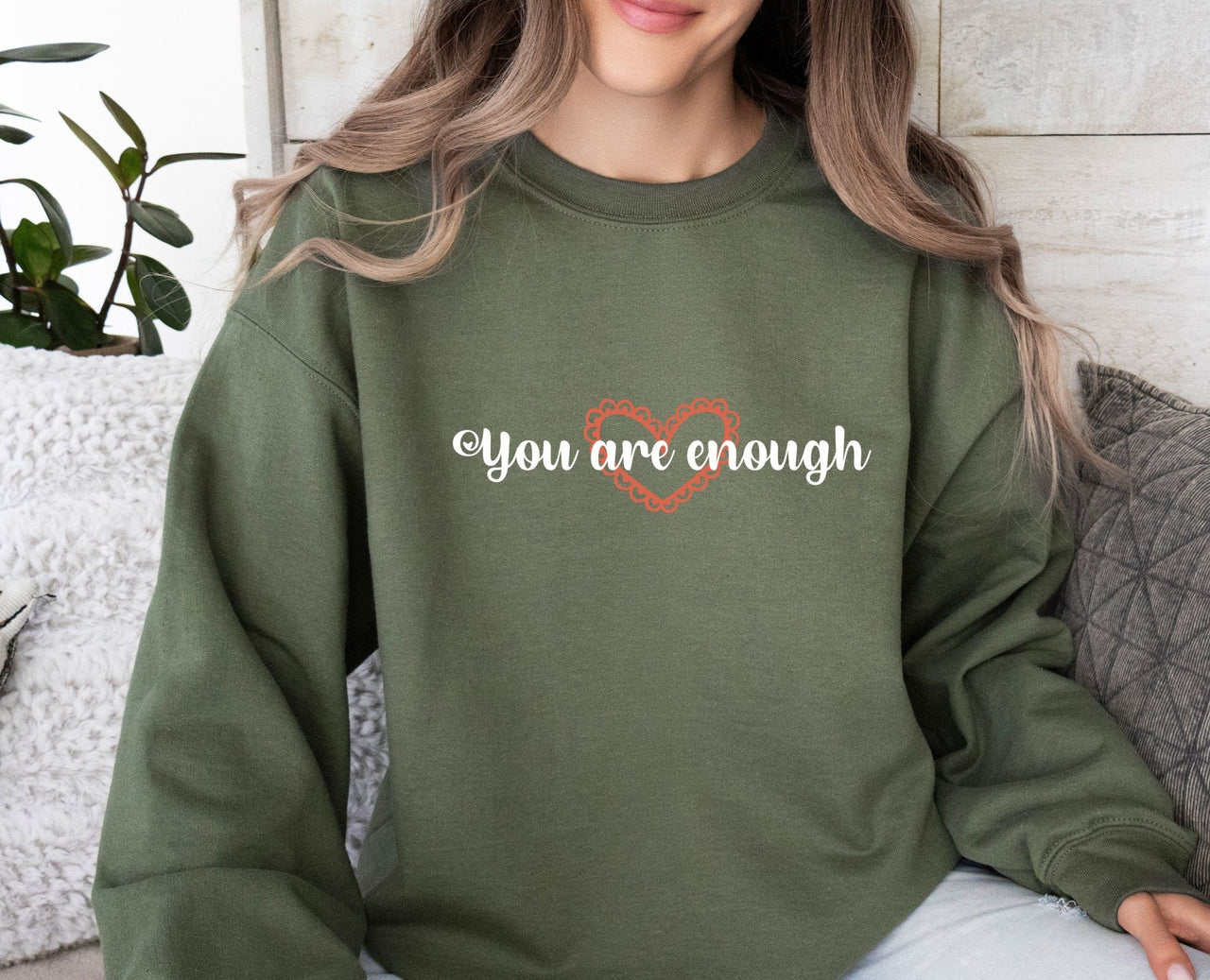 You Are Enough Sweatshirt - lismoreboutique - Sweatshirt - Anxiety_Sweatshirt