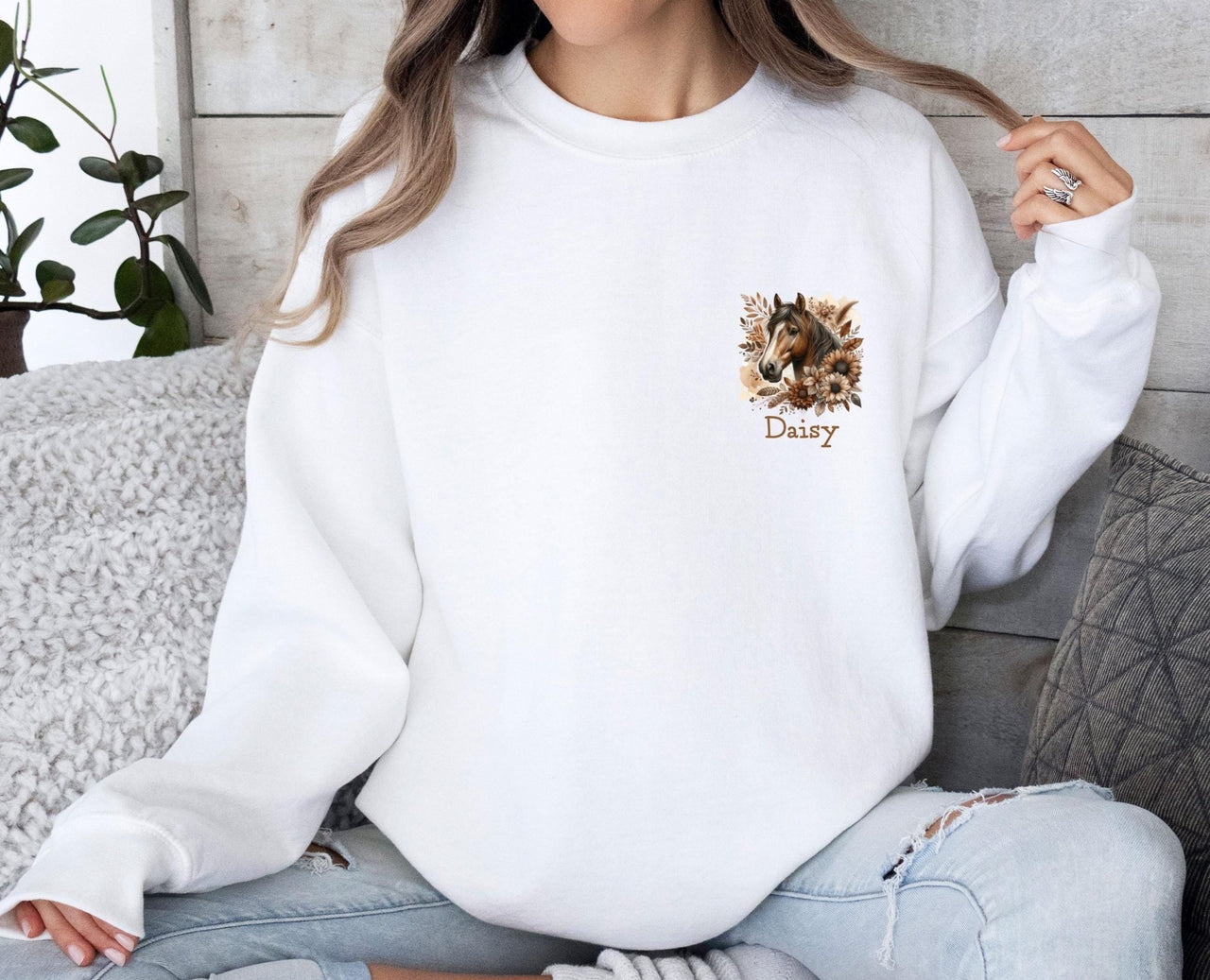 Horse Sweatshirt - lismoreboutique - Sweatshirt - Custom_Horse_Gift