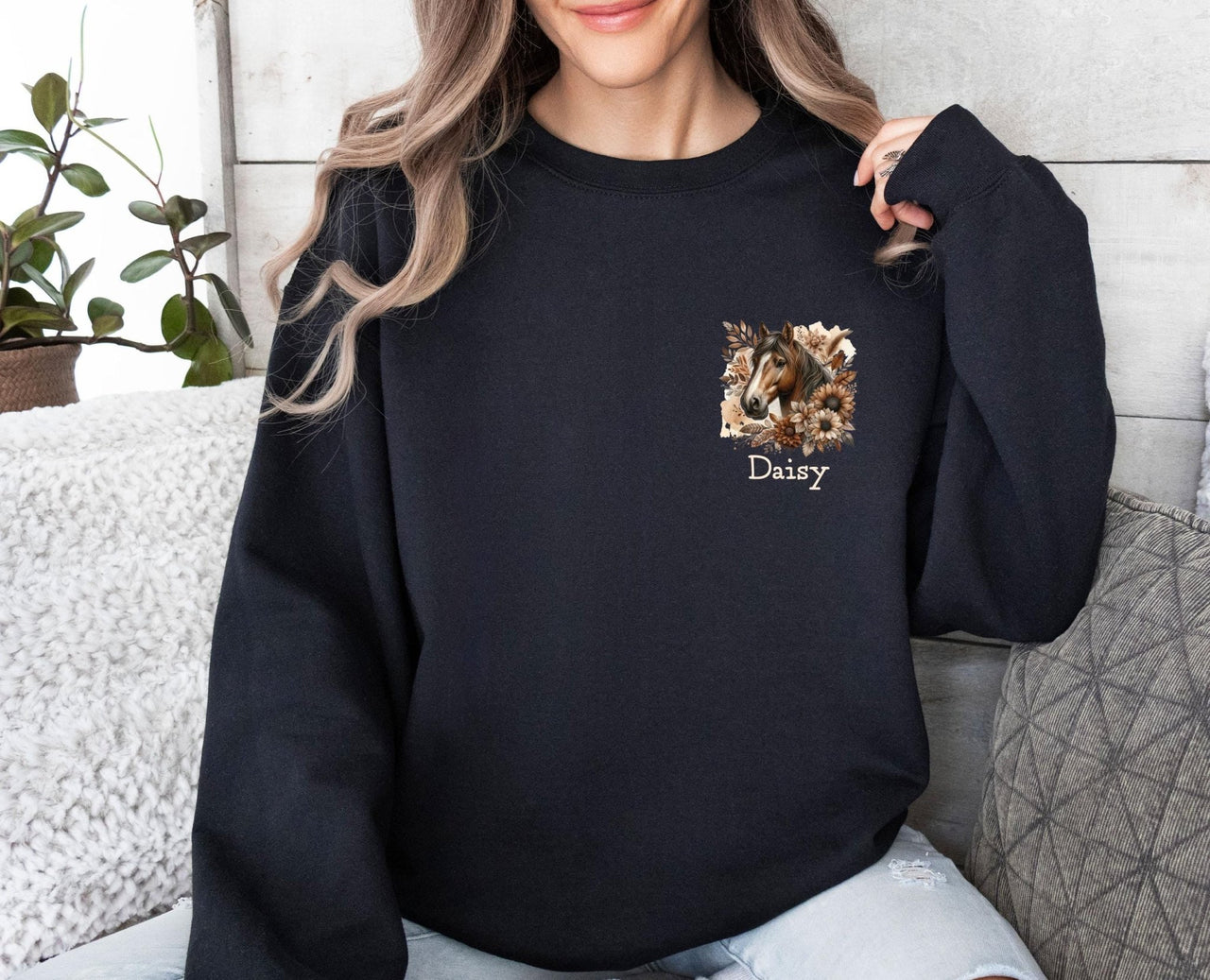 Horse Sweatshirt - lismoreboutique - Sweatshirt - Custom_Horse_Gift