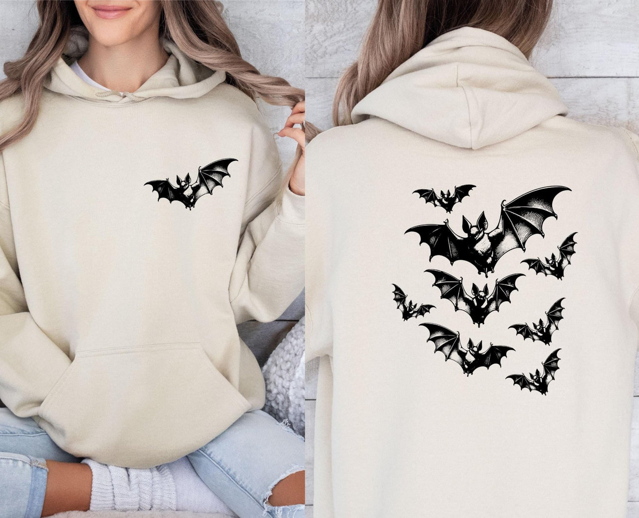 Halloween Bat Hoodie - lismoreboutique - Hoodie - bat_hoodie