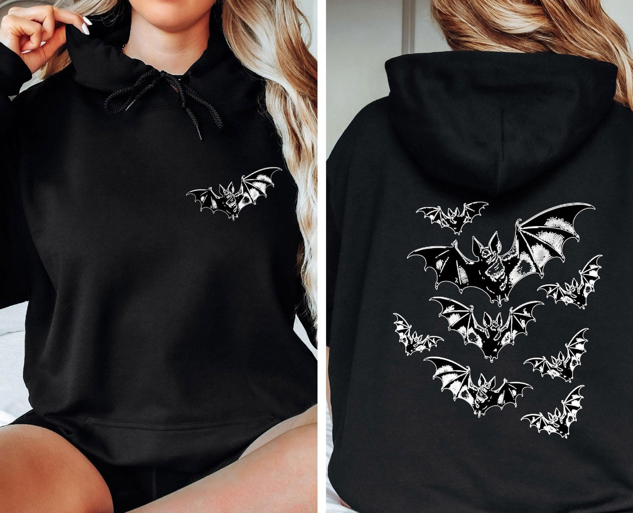 Halloween Bat Hoodie - lismoreboutique - Hoodie - bat_hoodie