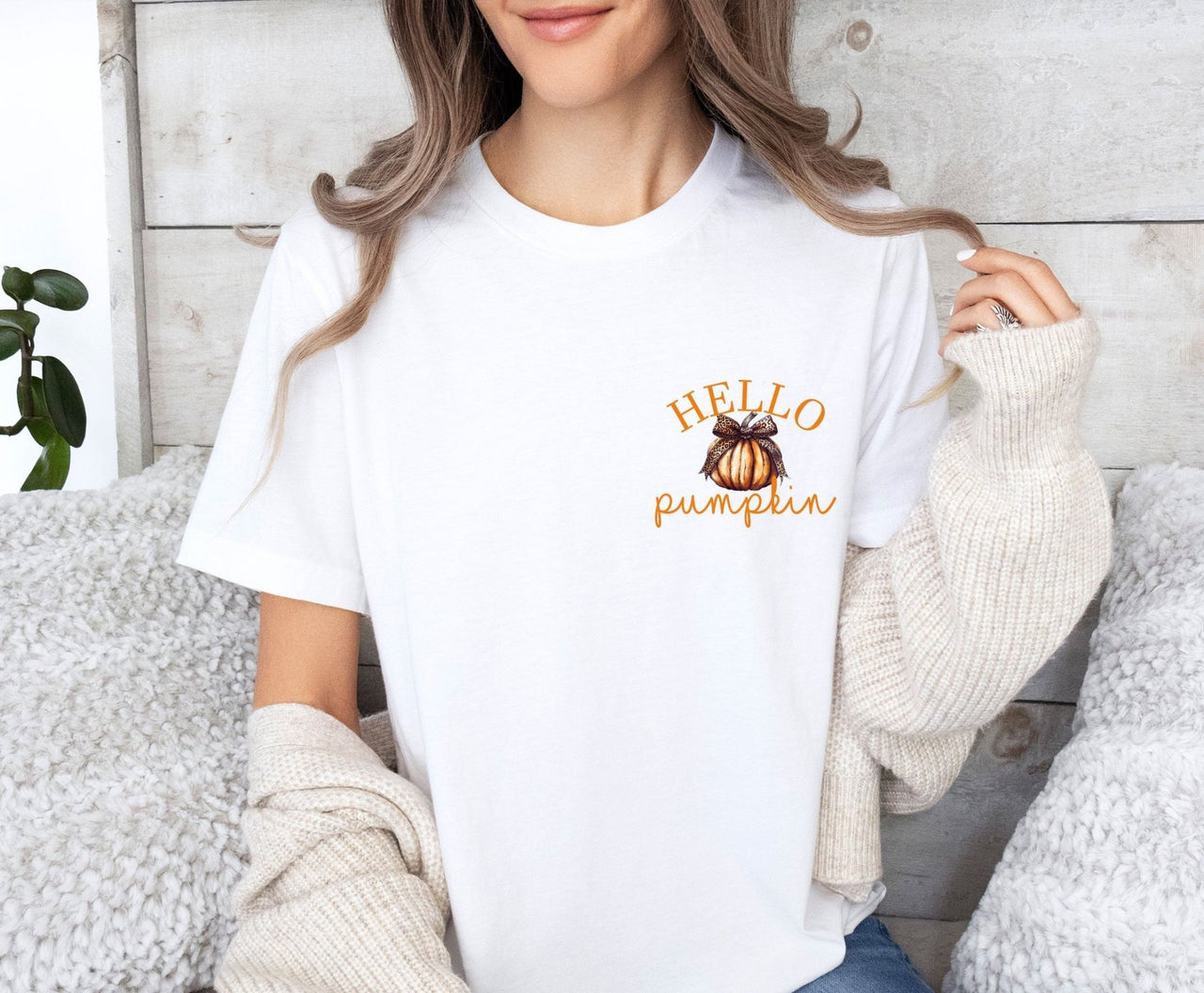 Hello Pumpkin Tshirt - lismoreboutique - Unisex T-Shirt - Autumn_T_shirt