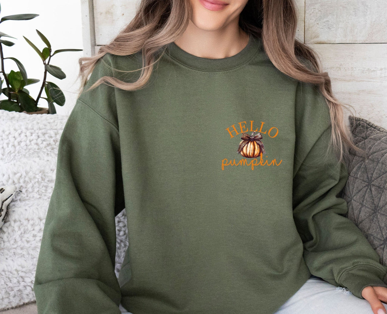 Hello Pumpkin Sweatshirt - lismoreboutique - Sweatshirt - Autumn_Sweatshirt