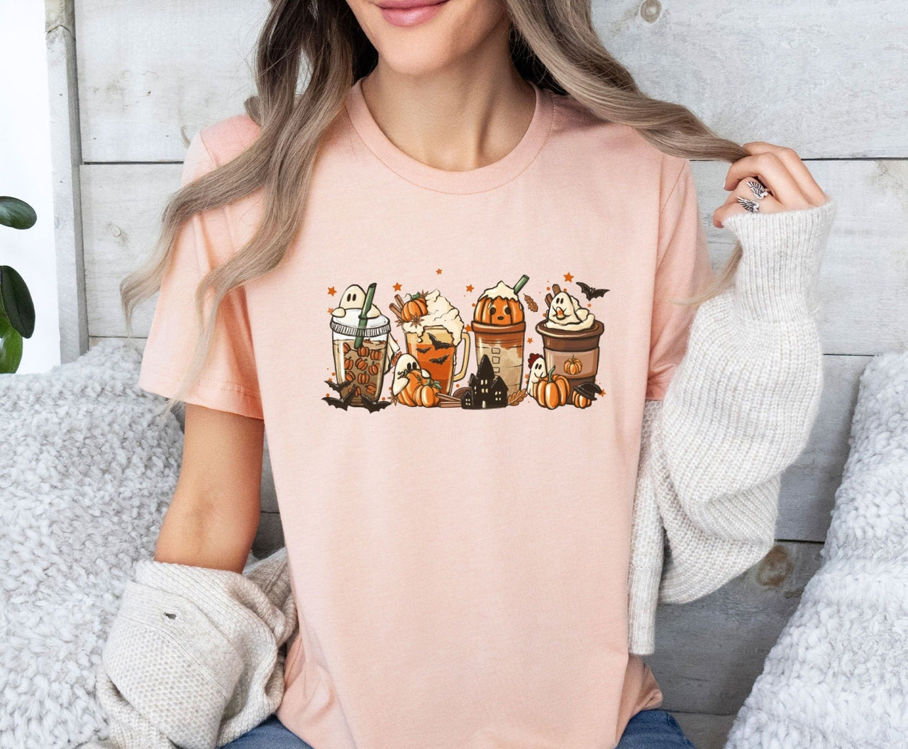 Pumpkin Spice Coffee Tee - lismoreboutique - Unisex T-Shirt - autumn_coffee_shirt