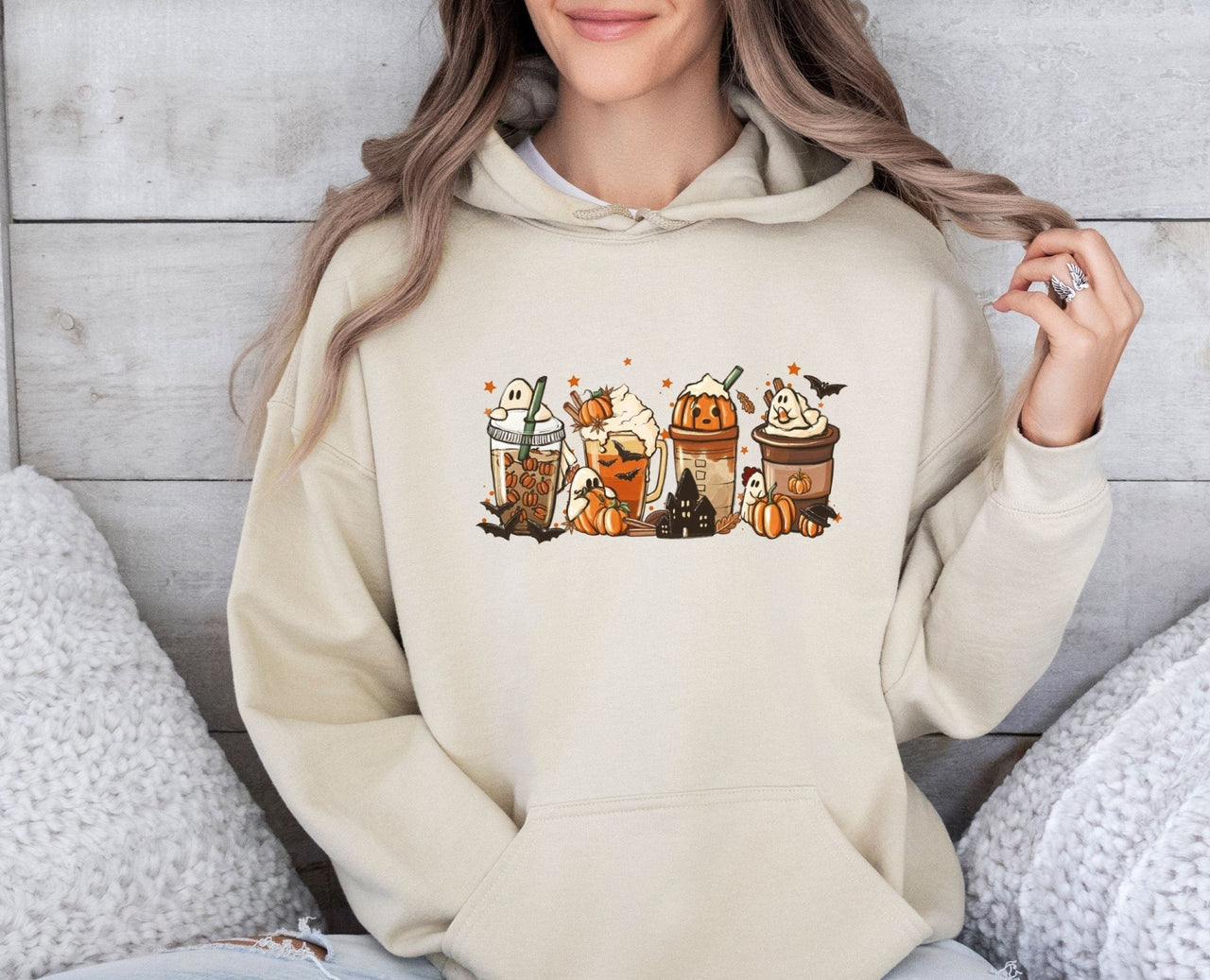 Pumpkin Spice Coffee Hoodie - lismoreboutique - Hoodie - autumn_coffee_hoodie