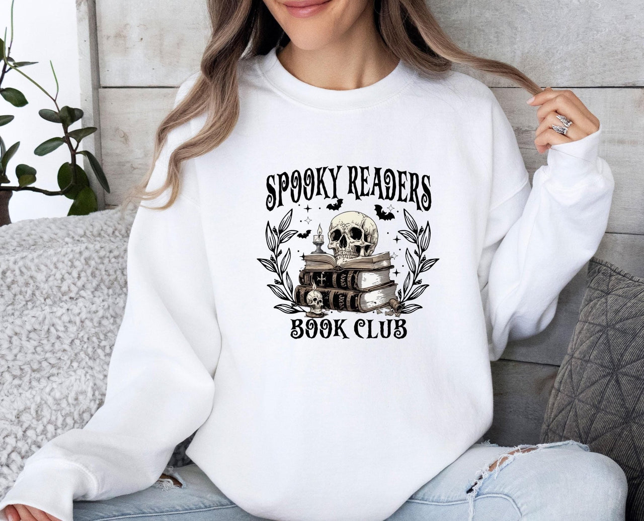 Spooky Readers Sweatshirt - lismoreboutique - Sweatshirt - Book_Club_Gifts