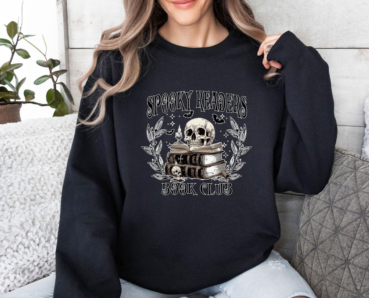 Spooky Readers Sweatshirt - lismoreboutique - Sweatshirt - Book_Club_Gifts