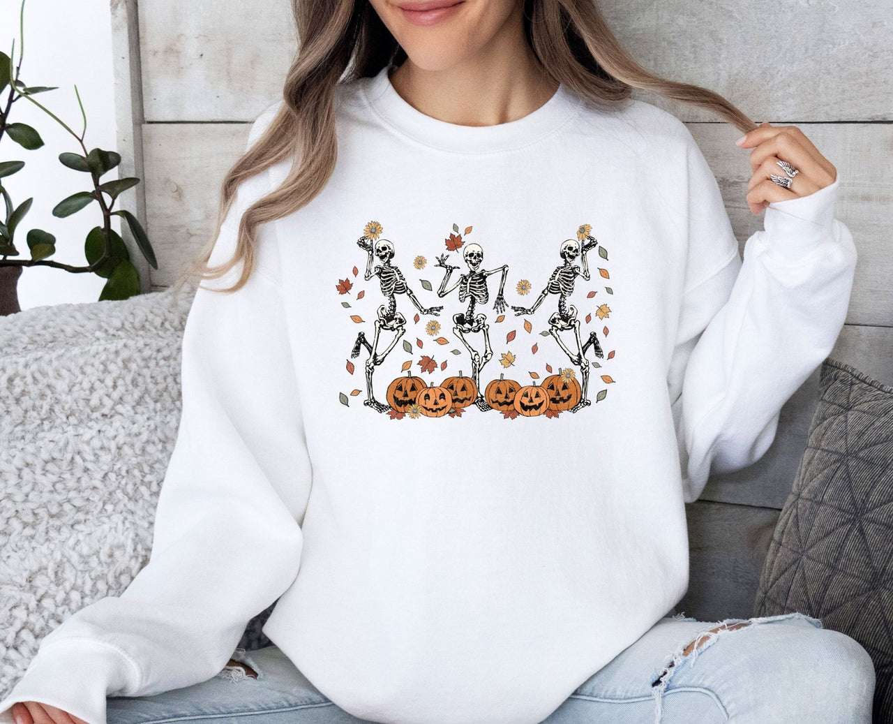 Skeleton Dance Sweatshirt - lismoreboutique - Sweatshirt - Cute_Skeleton_Gifts