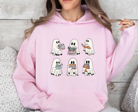 Thumbnail for Ghost Reading Books Hoodie - lismoreboutique - Hoodie - Book_Lover_Gift