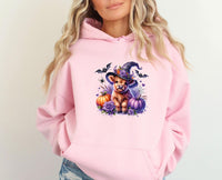 Thumbnail for Funny Witch Hoodie - lismoreboutique - Hoodie - Cow_Halloween_Top