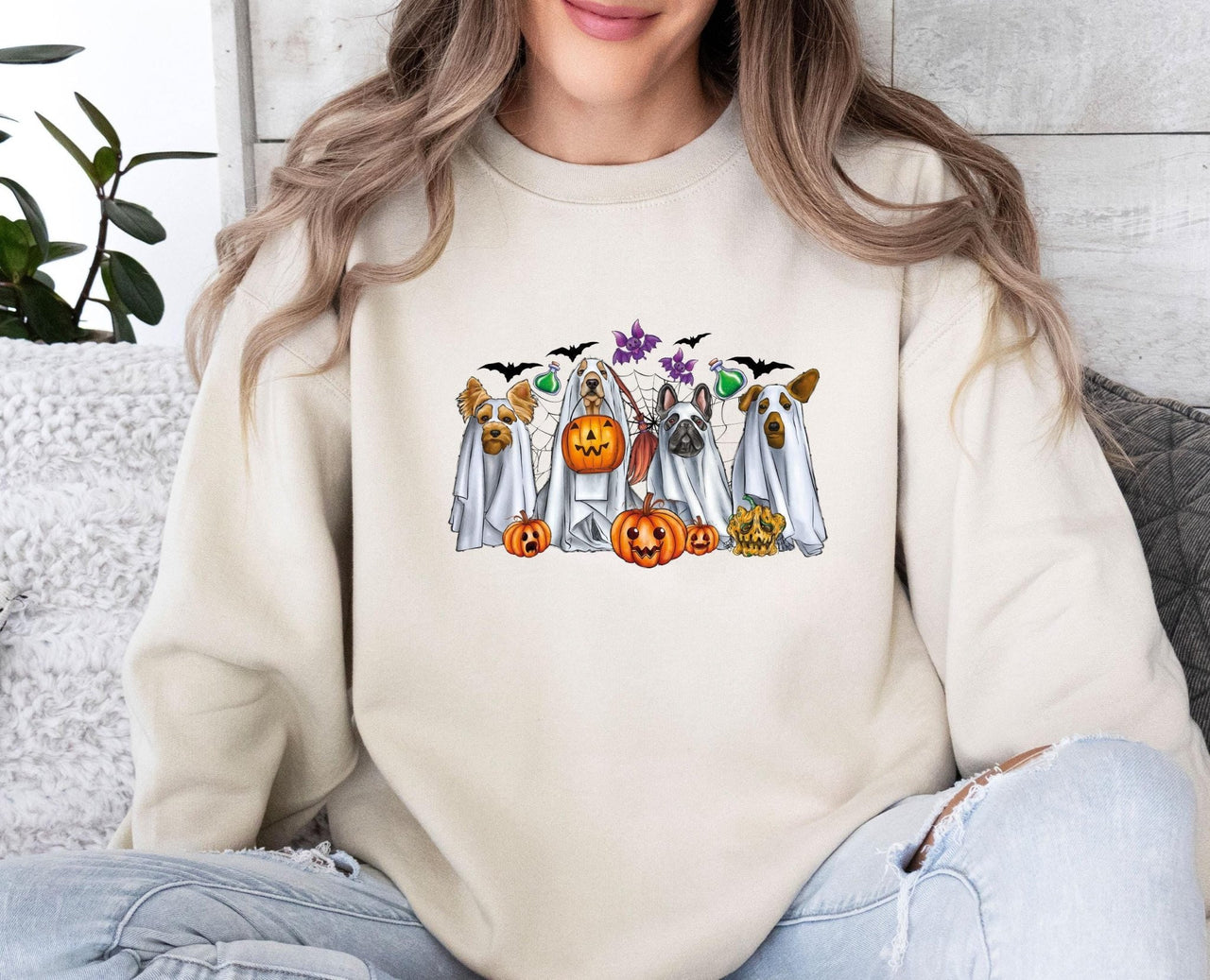 Halloween Dog Sweatshirt - lismoreboutique - Sweatshirt - dog_lover_gift