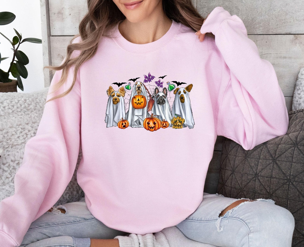 Halloween Dog Sweatshirt - lismoreboutique - Sweatshirt - dog_lover_gift