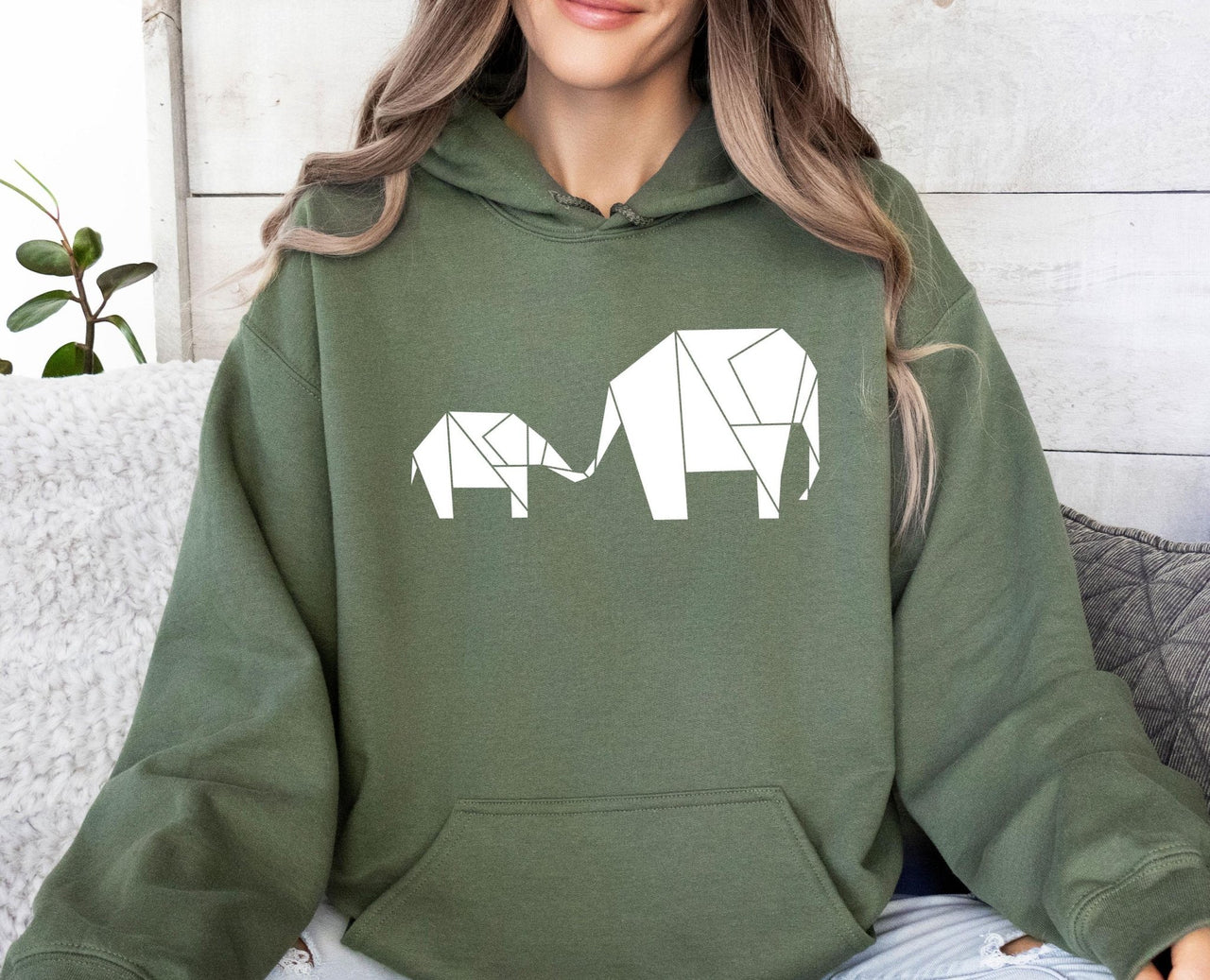 Elephant Hoodie - lismoreboutique - Hoodie - Cute_Mama_Hoodie