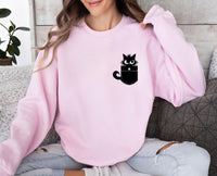 Thumbnail for Black Cat Sweatshirt - lismoreboutique - Sweatshirt - black_cat_jumper