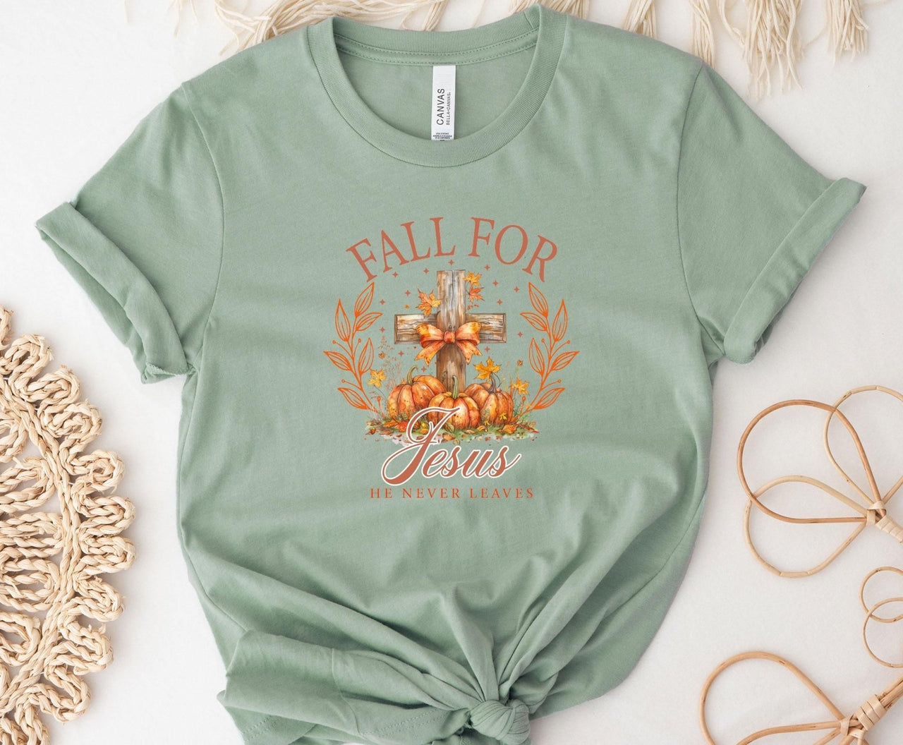 Fall For Jesus Shirt - lismoreboutique - Unisex T-Shirt - Autumn_Pumpkin_shirt