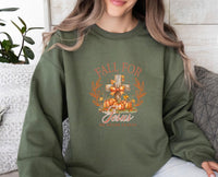 Thumbnail for Fall For Jesus Sweater - lismoreboutique - Sweatshirt - Autumn_Pumpkin_top