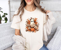 Thumbnail for Ghost Floral Shirt - lismoreboutique - Unisex T-Shirt - Cute_Ghost_Shirt