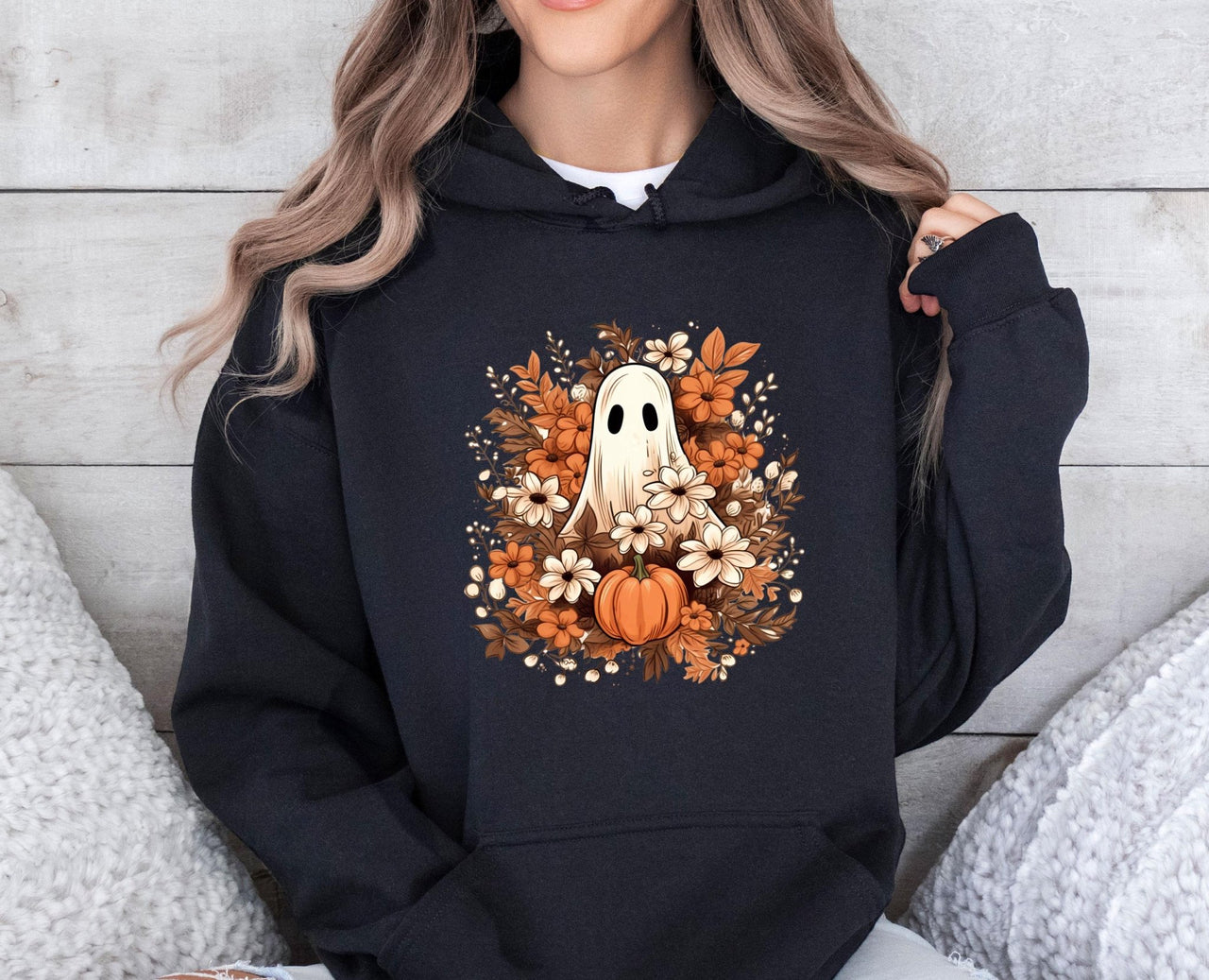 Ghost Halloween Hoodie - lismoreboutique - Hoodie - cute_ghost_hoodie