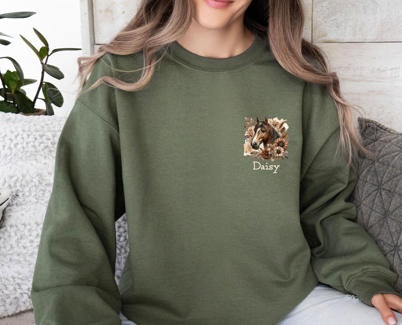 Horse Sweatshirt - lismoreboutique - Sweatshirt - Custom_Horse_Gift